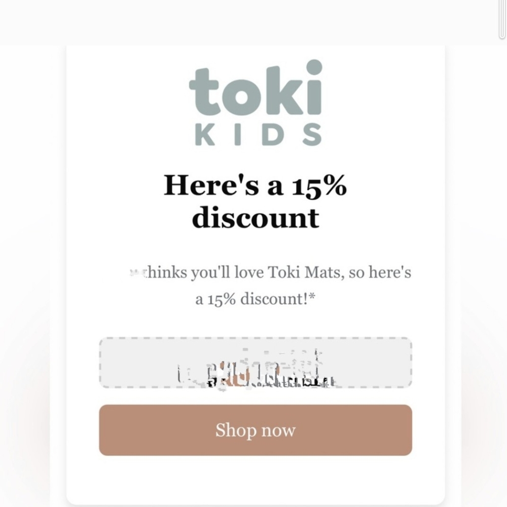 Toki Mat Referral Code - 15% off ! *item not for sale*